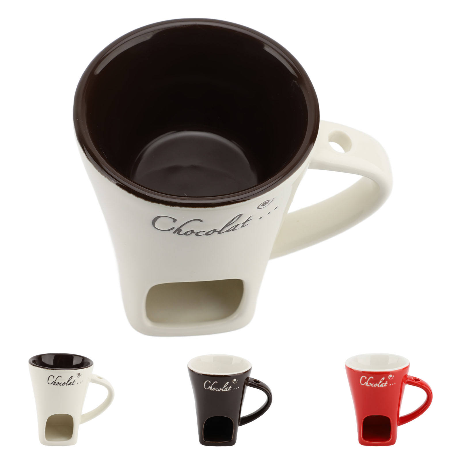 Fondue Pot Ceramic - Mug à fondue au chocolat en