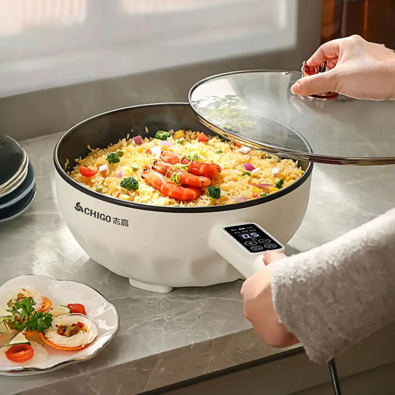 Home Cooking Set - Marmite électrique multifonction, friteuse électrique antiadhésive