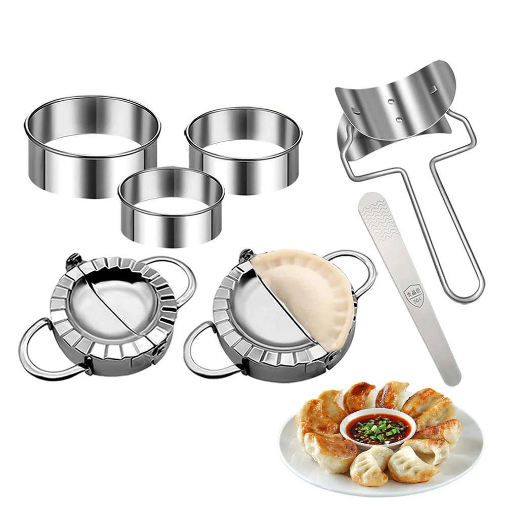 Gyoza Dumpling Maker - Moule à boulettes en acier inoxydable,