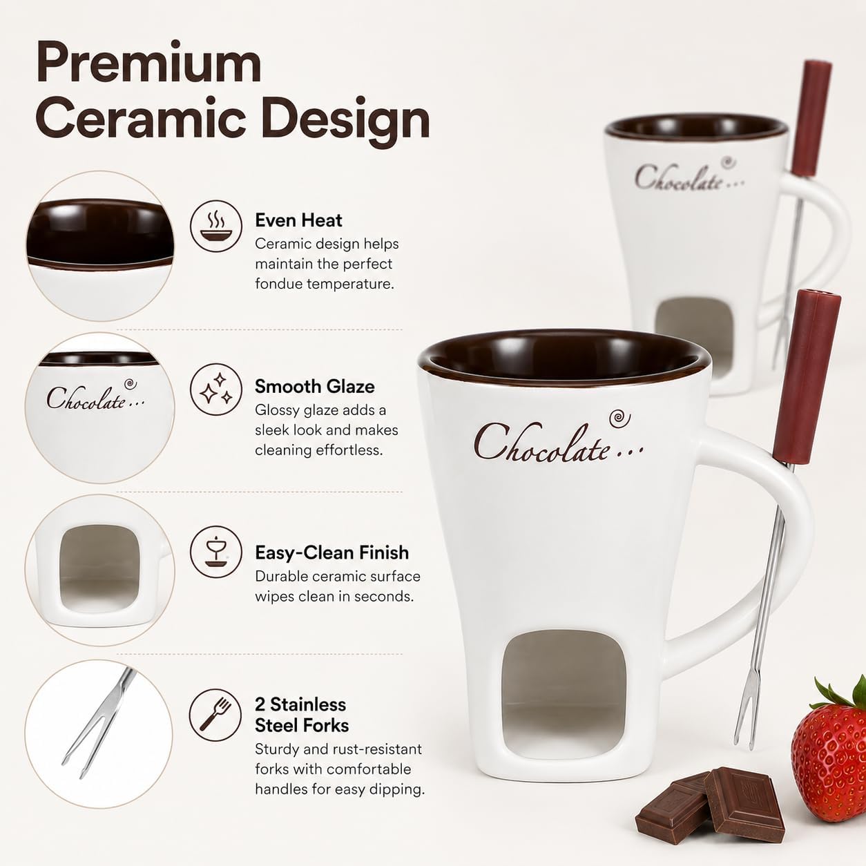 Tasse à fondue en céramique av - Fondue Pot Ceramic avis et prix