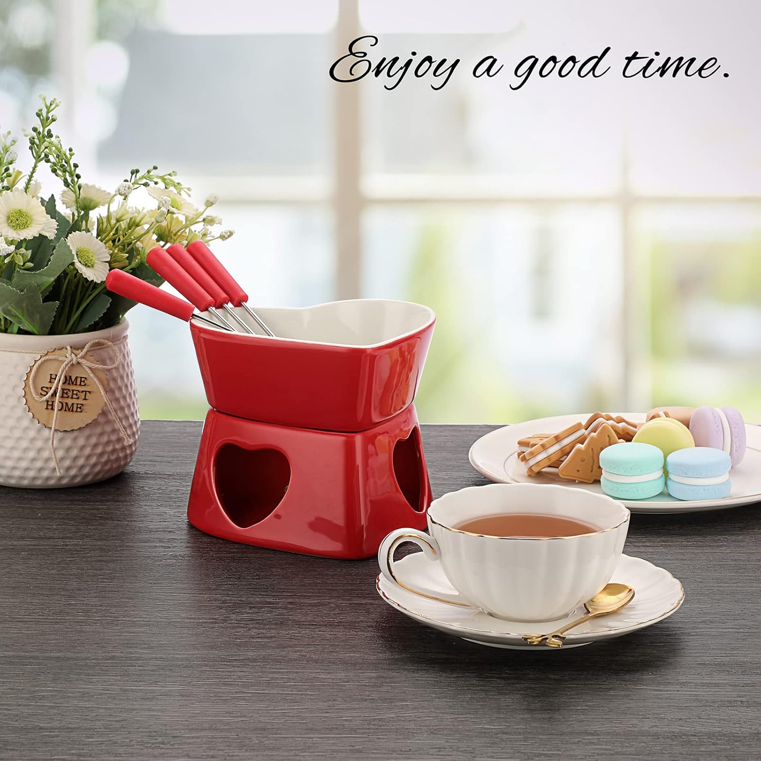 Ensemble de pots à fondue en c - Fondue Pot Ceramic avis et prix