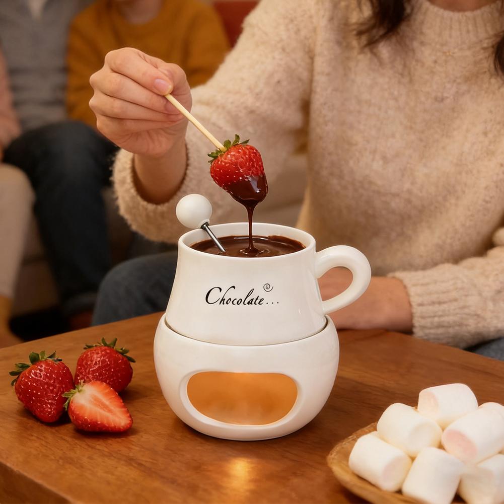 Tasse à fondue au chocolat en  - Fondue Pot Ceramic avis et prix