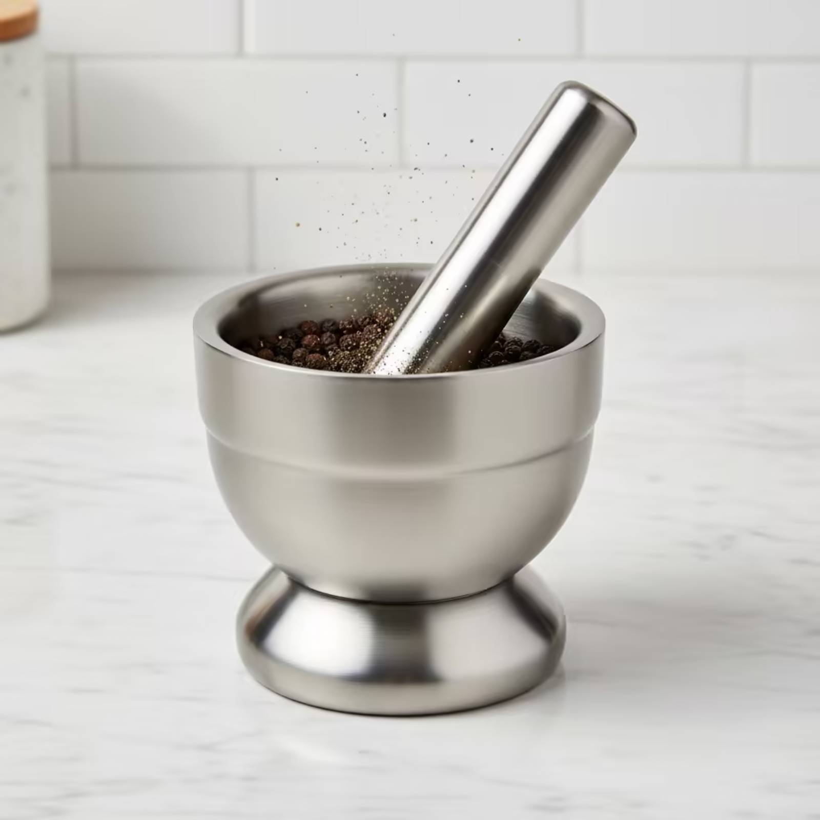 Mortier et pilon avec couvercl - Home Cooking In avis et prix