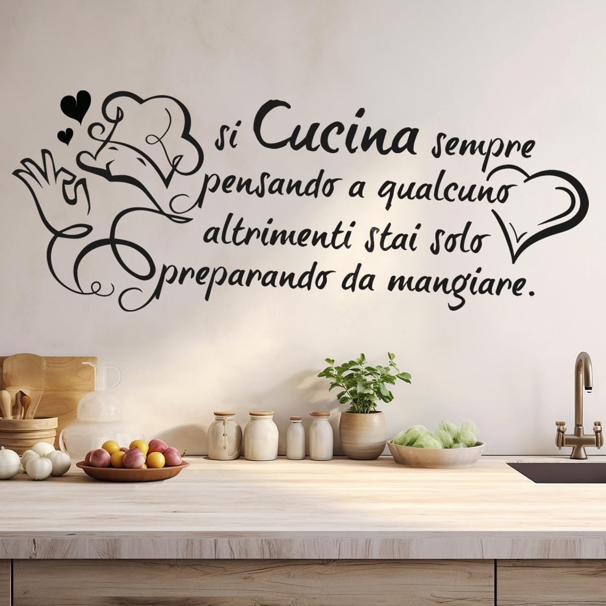 Autocollant mural avec citatio - Home Cooking In French avis et prix