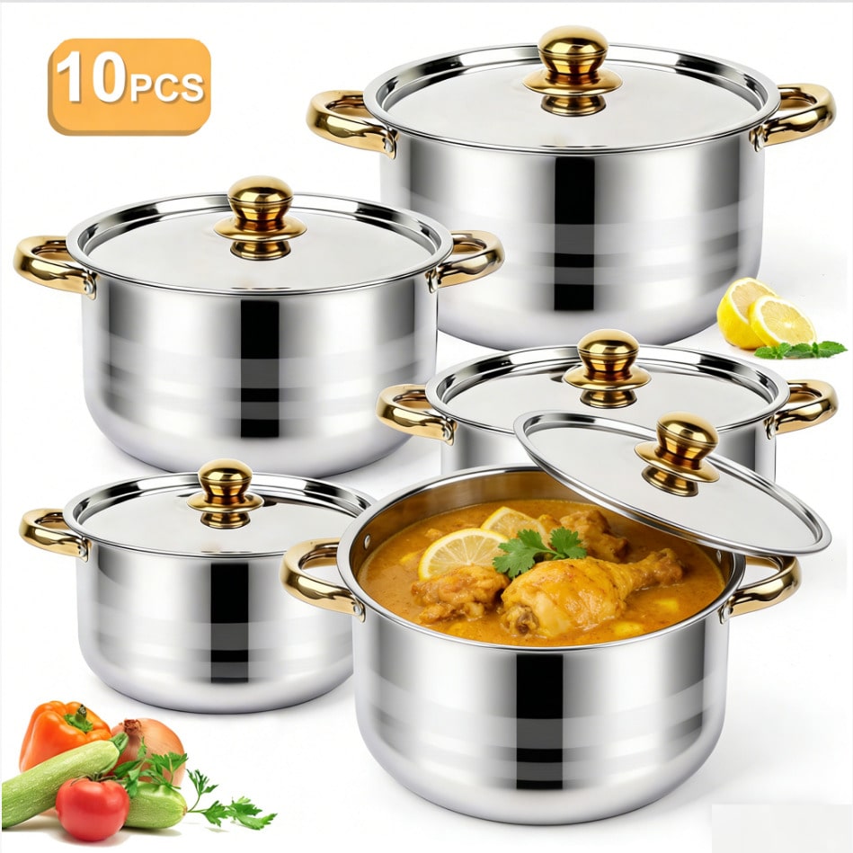 Ensemble de casseroles en acie - Home Cooking Set avis et prix