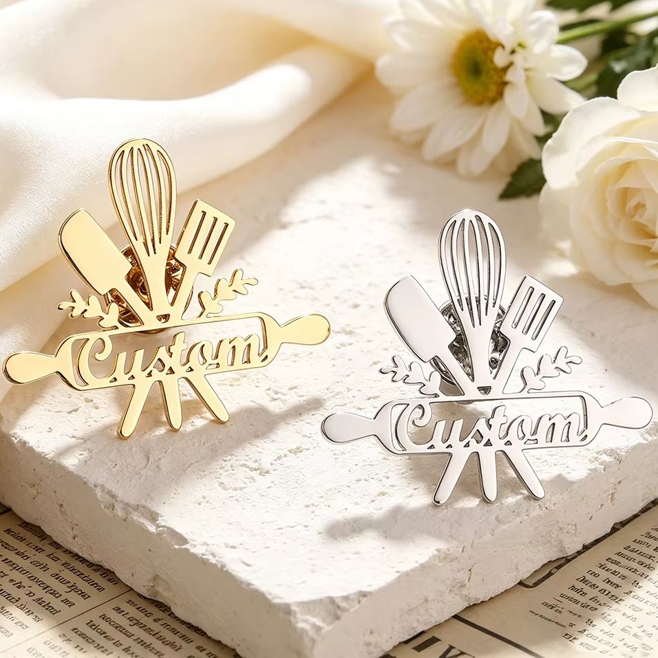Broche personnalisée en acier  - Home Cooking Set avis et prix